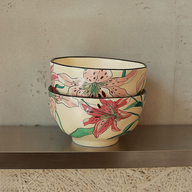 Lily Ceramic Dinnerware Set tableware view 4