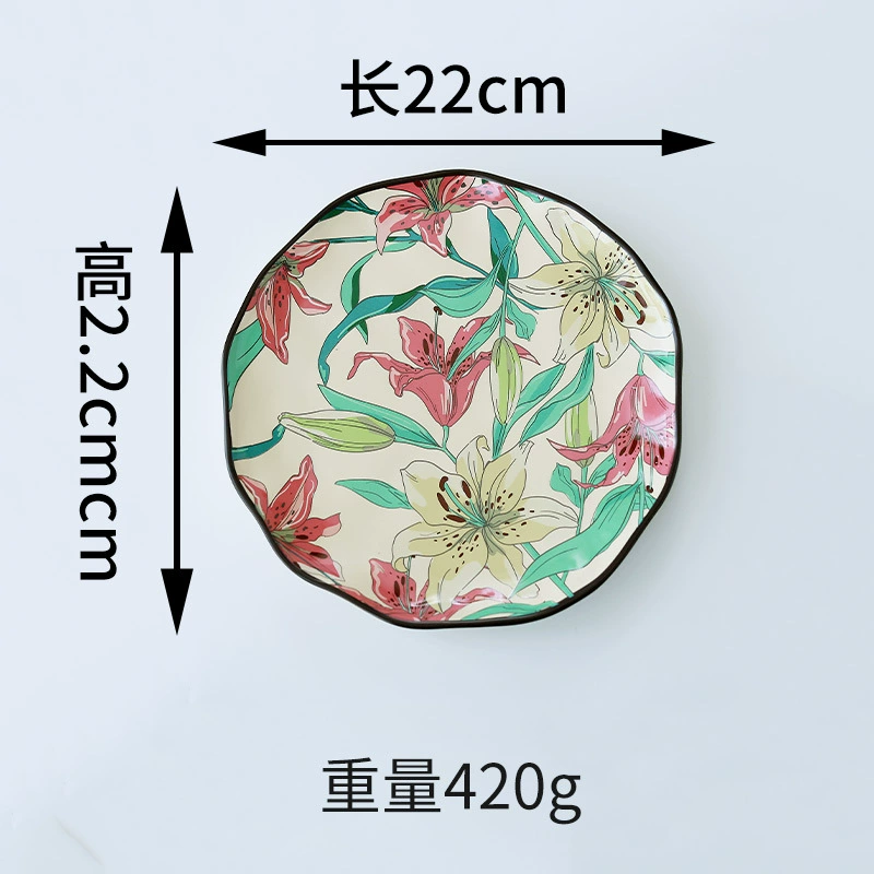 Lily Ceramic Dinnerware Set tableware view 8