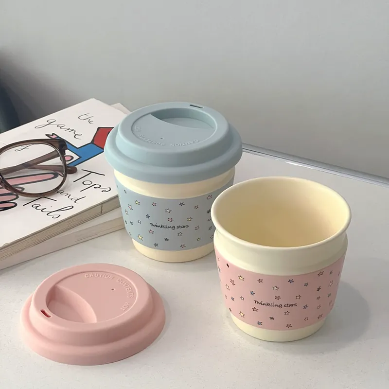 Mug à café en céramique macaron tableware view 2