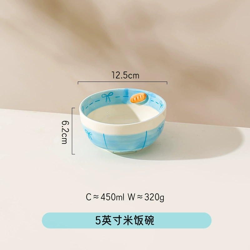 카툰 도자기 밥그릇 세트 tableware view 6
