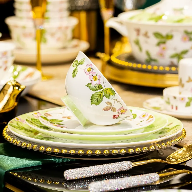 Bone China Dinnerware Set tableware view 2