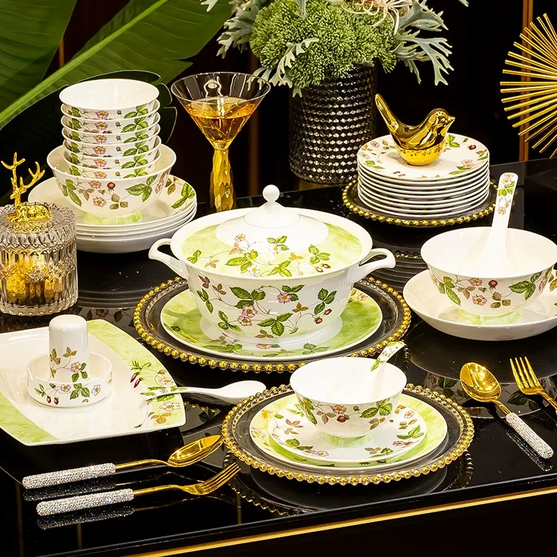 Bone China Dinnerware Set tableware view 4