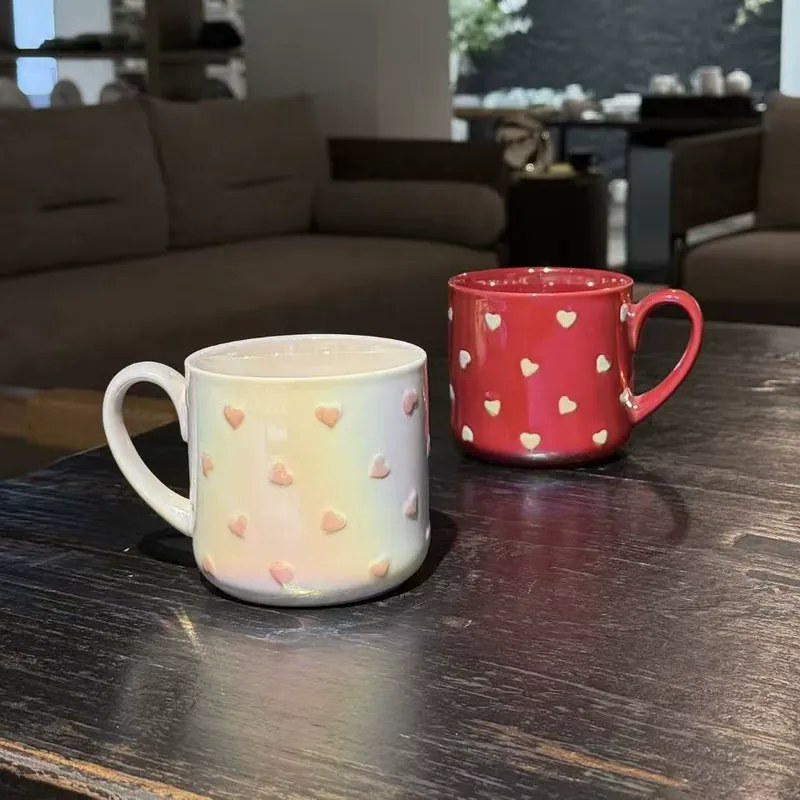Heart-Shaped Ceramic Mug