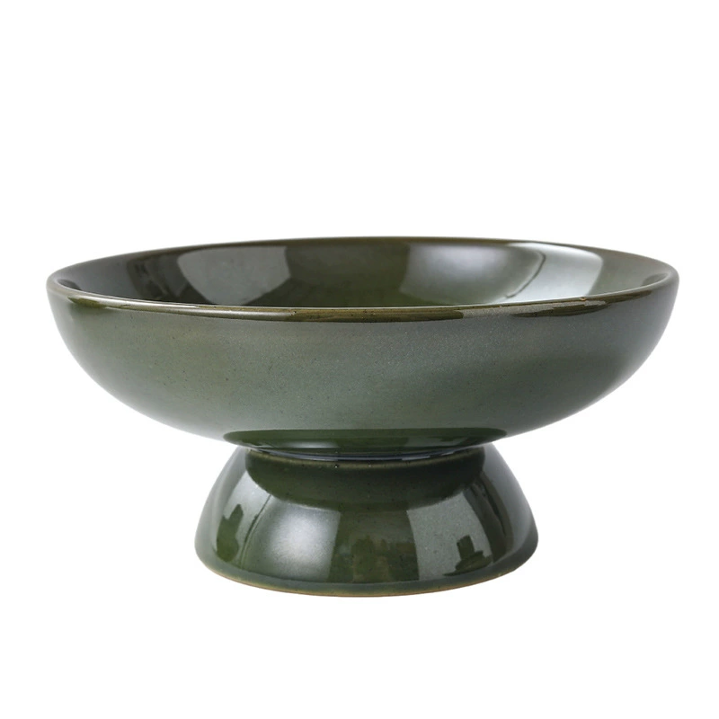 녹색 유약 접시 tableware view 5
