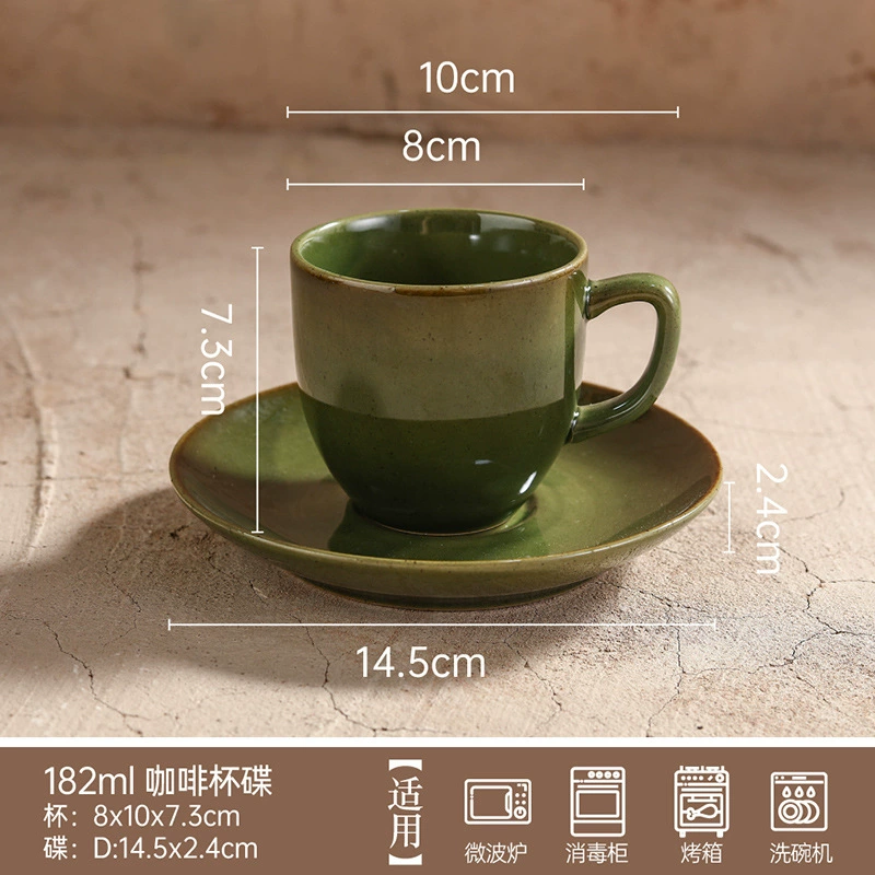 녹색 유약 접시 tableware view 8