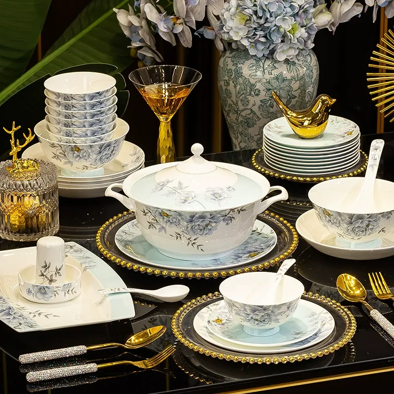 Bone China Dinnerware Set tableware view 2