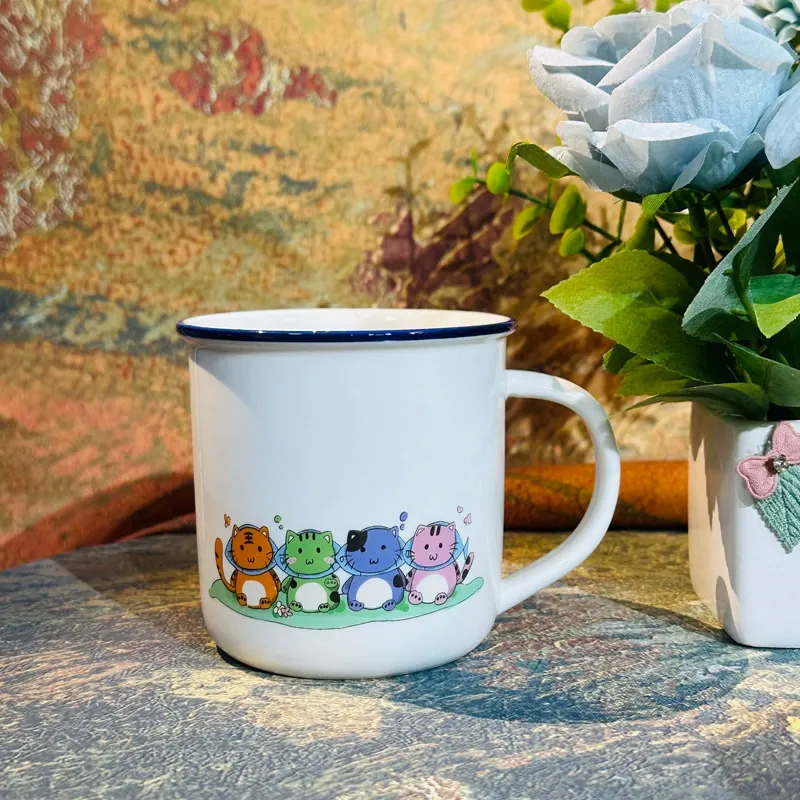 Cat Ceramic Mug tableware view 6
