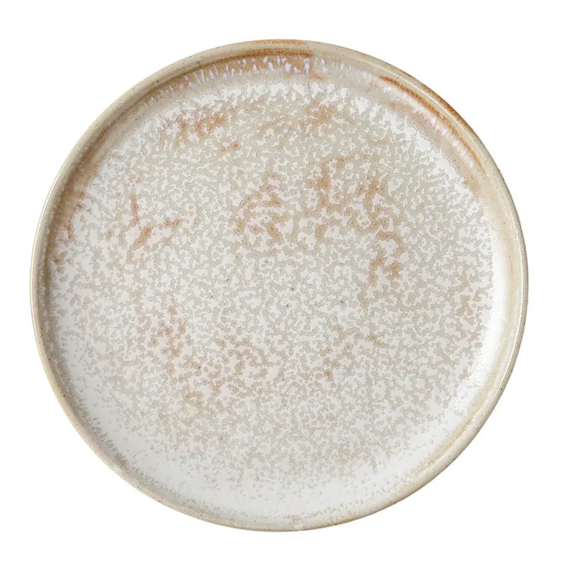 Plato redondo moteado tableware view 5