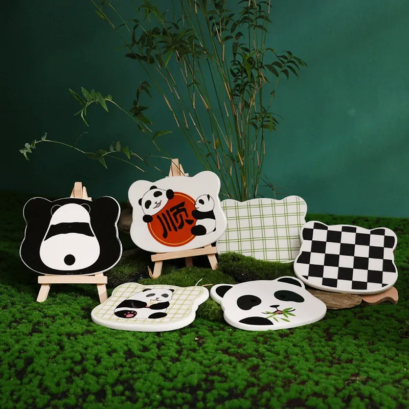 Panda Coaster tableware view 2