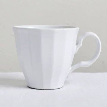 White Ceramic Mug tableware view 6