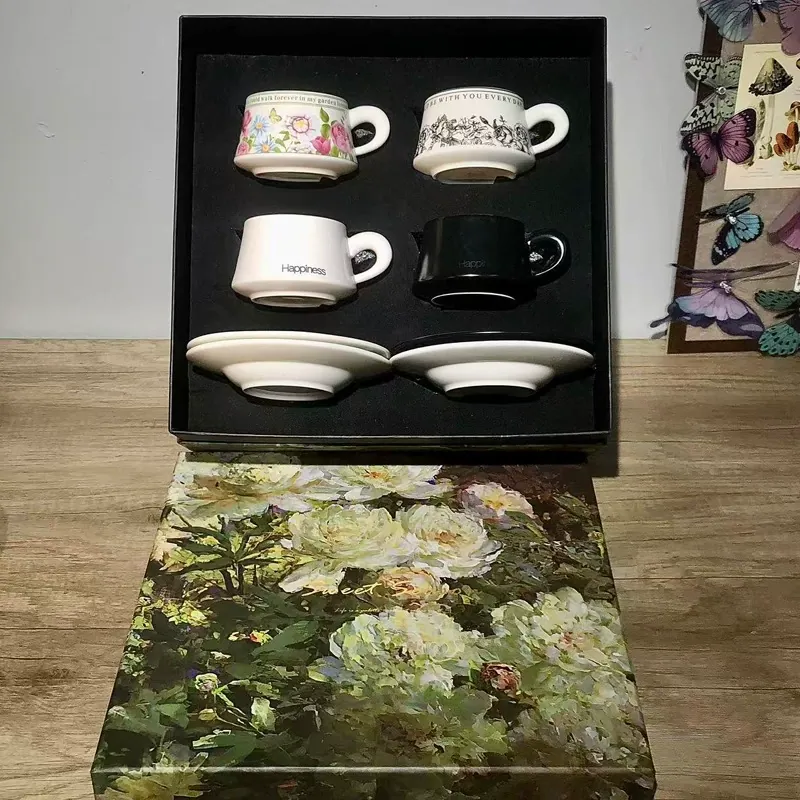 빈티지 세라믹 커피컵 선물 세트 tableware view 6
