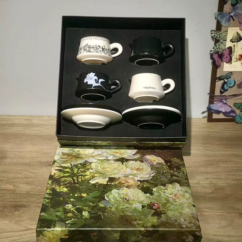 빈티지 세라믹 커피컵 선물 세트 tableware view 8