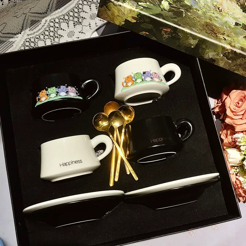 빈티지 세라믹 커피컵 선물 세트 tableware view 9