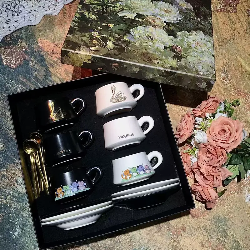 빈티지 세라믹 커피컵 선물 세트 tableware view 10