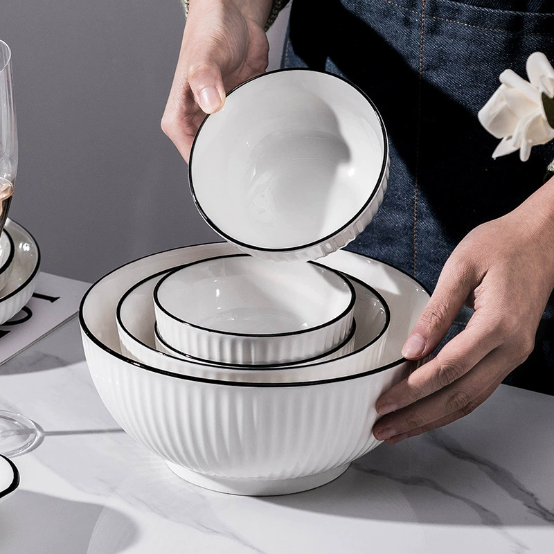 Nordic Style Porcelain Dinnerware Set tableware view 2