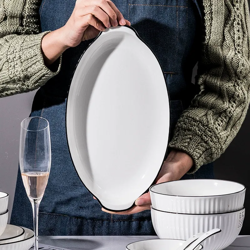 Nordic Style Porcelain Dinnerware Set tableware view 3