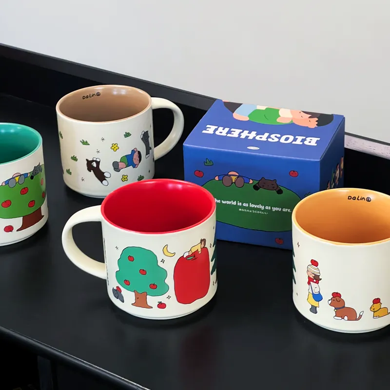 Mug en céramique cartoon dodu tableware view 2