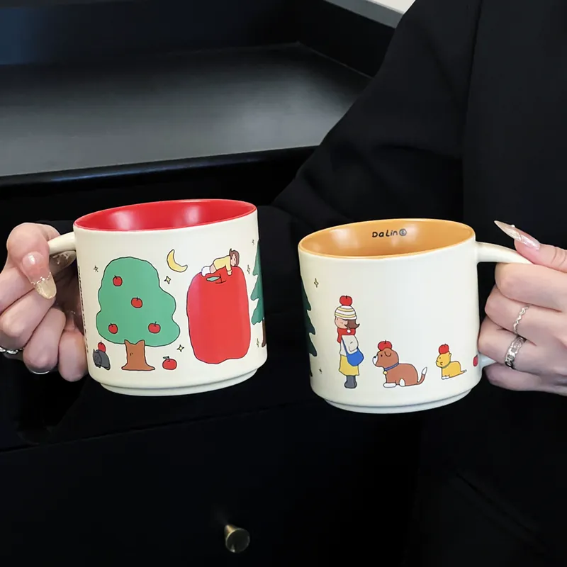 Mug en céramique cartoon dodu tableware view 4