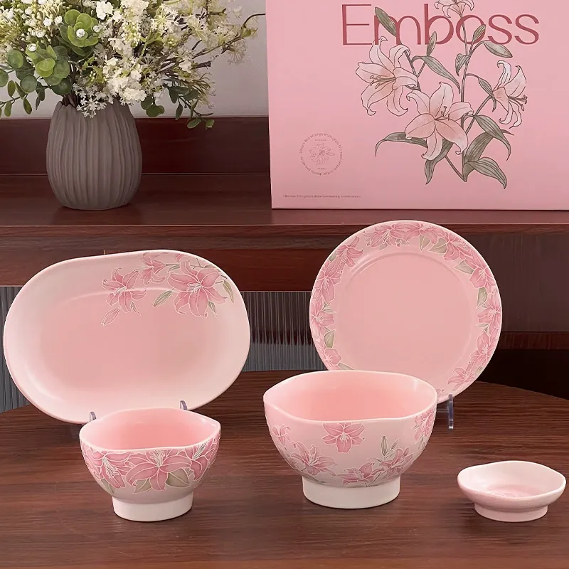 Fresh Ceramic Bowl and Plate Gift Set