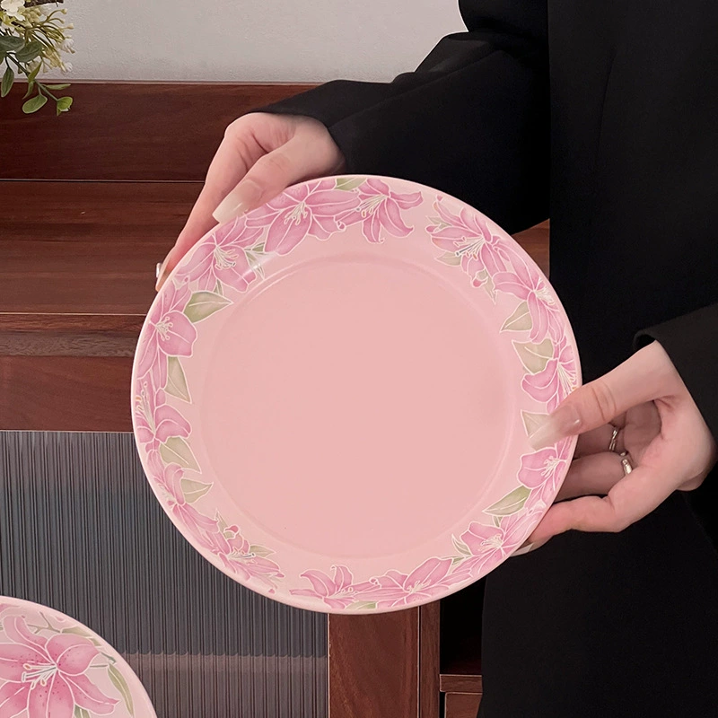 Ensemble cadeau bol et assiette en céramique fraîcheur tableware view 3
