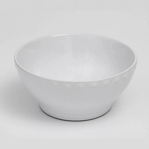 화이트 릴리프 쌀밥 공기 tableware view 2