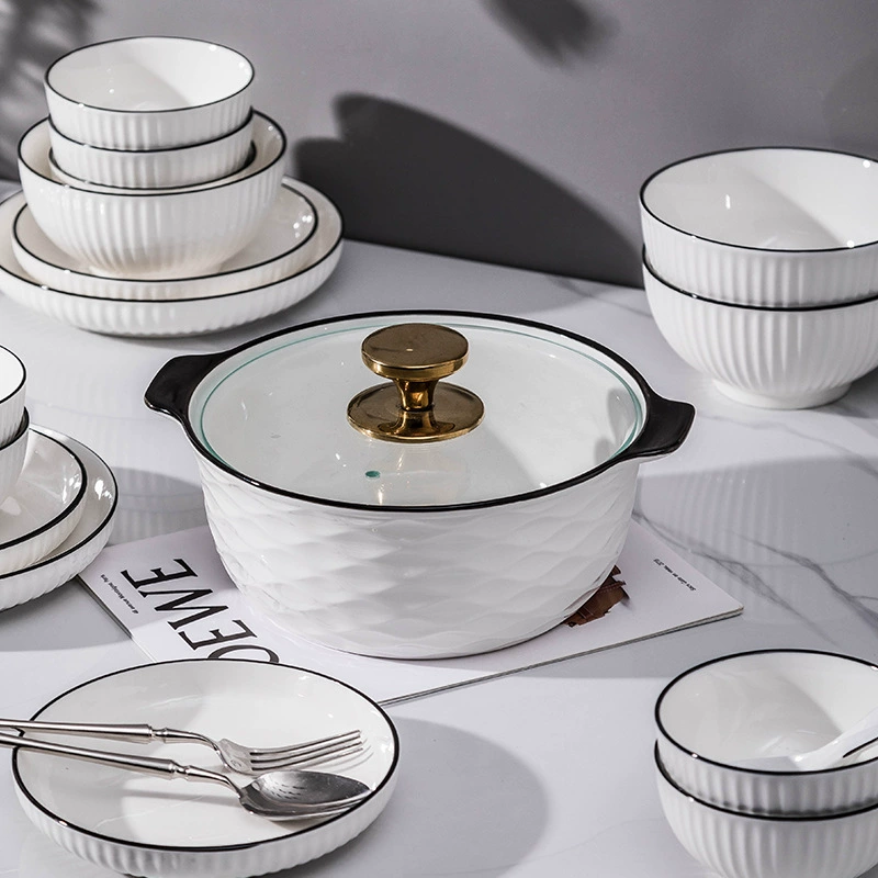 Nordic Style Porcelain Dinnerware Set tableware view 2