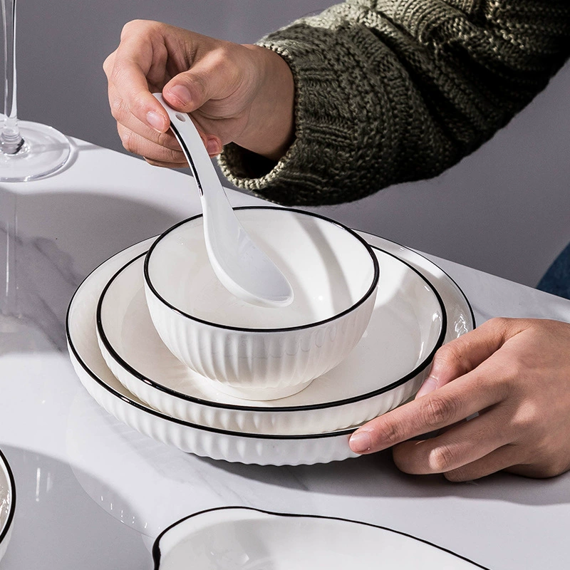 Nordic Style Porcelain Dinnerware Set tableware view 3