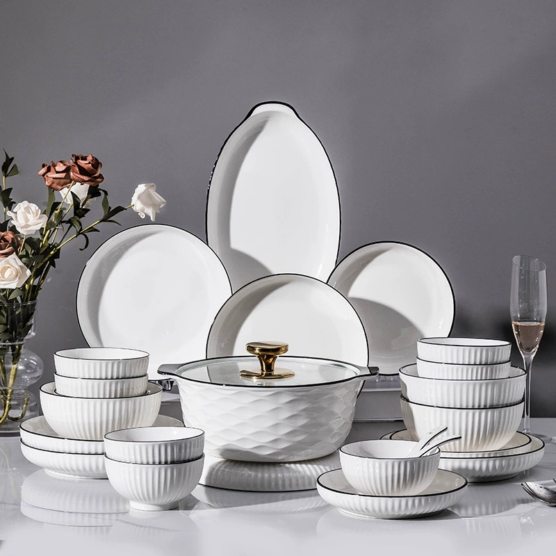 Nordic Style Porcelain Dinnerware Set tableware view 4