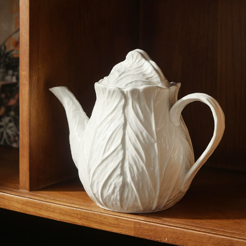 White Relief Creamer tableware view 3