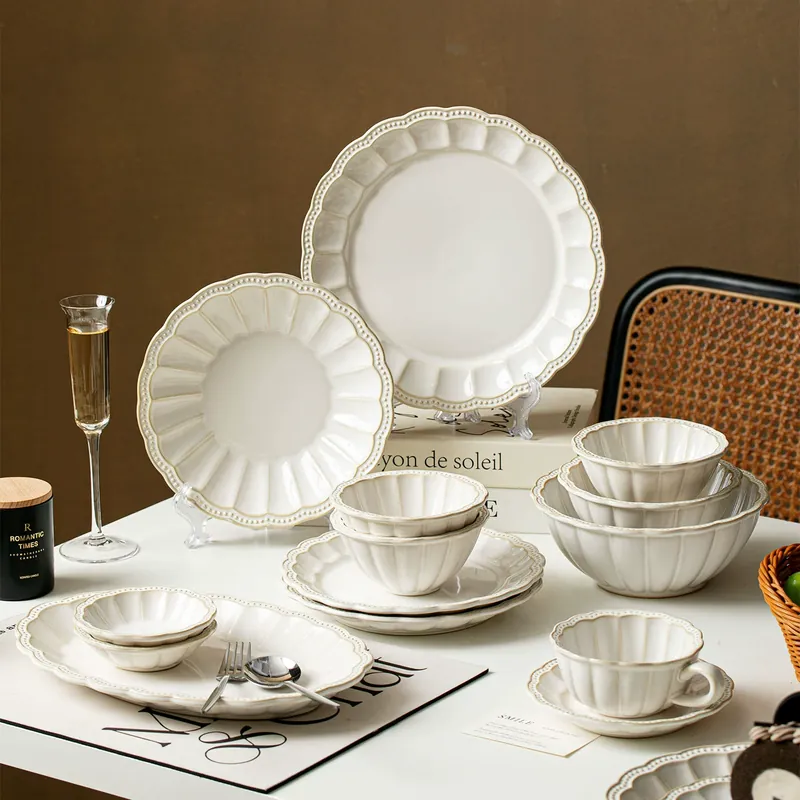 Flame Glaze Ceramic Dinnerware Set