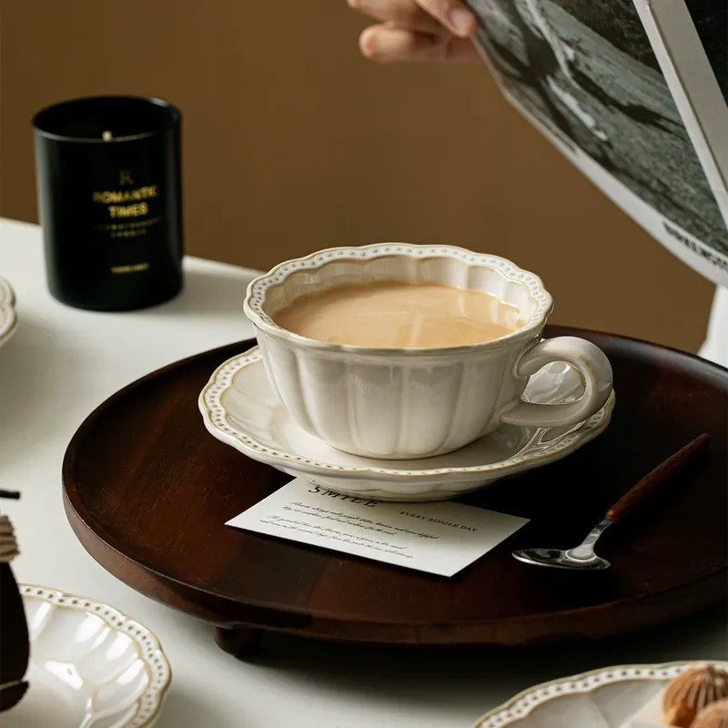 Flame Glaze Ceramic Dinnerware Set tableware view 3