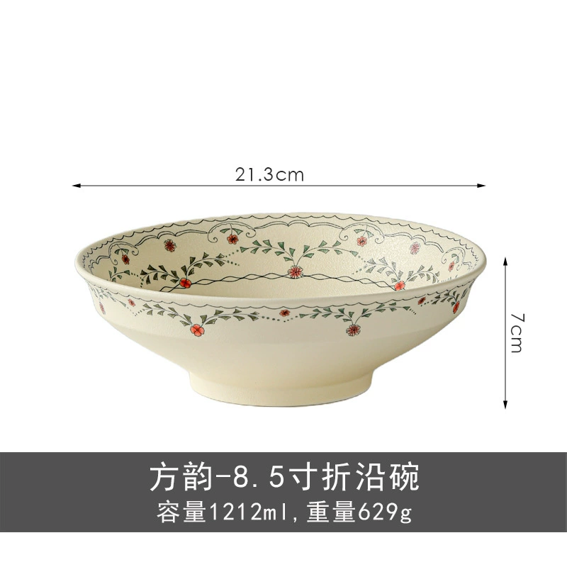 Assiette à dessert en céramique mate tulipe tableware view 8