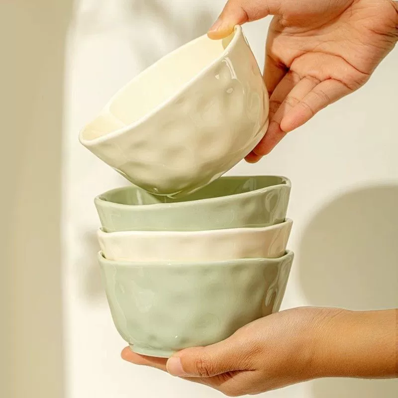 Cream Porcelain Dinnerware Set tableware view 3