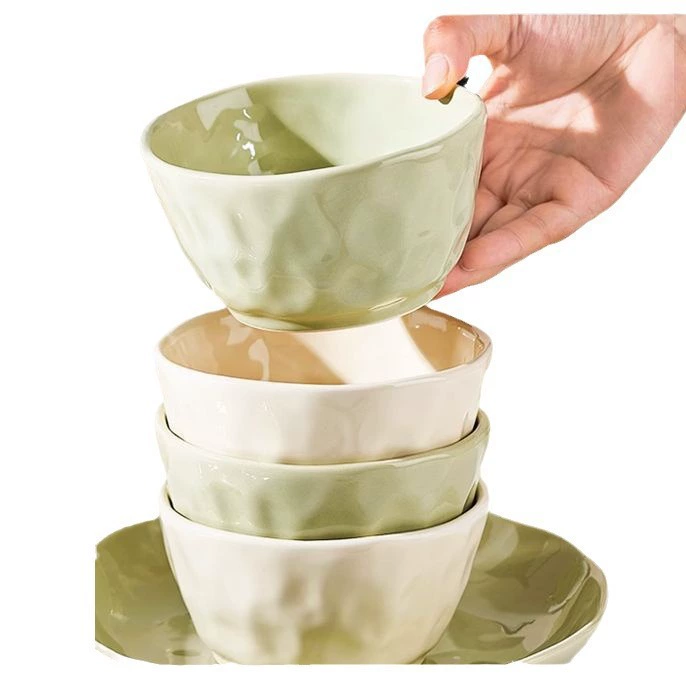Cream Porcelain Dinnerware Set tableware view 5
