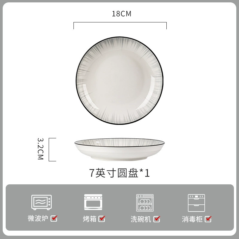 Gray Porcelain Dinnerware Set tableware view 9