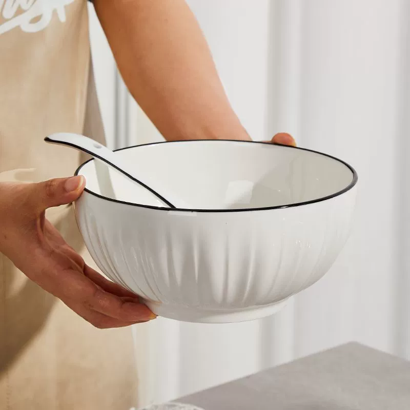 White Porcelain Dinnerware Set tableware view 4