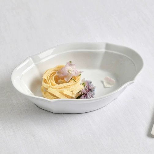 White Salad Bowl