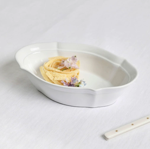 Белая салатница tableware view 4