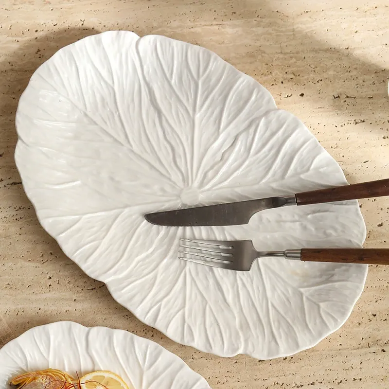 European Relief Fish Plate tableware view 3