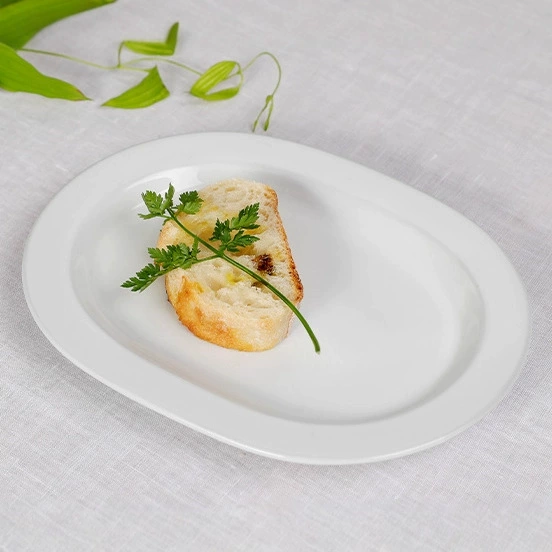 White Sushi Plate