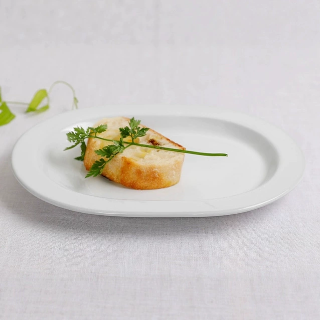 White Sushi Plate tableware view 2