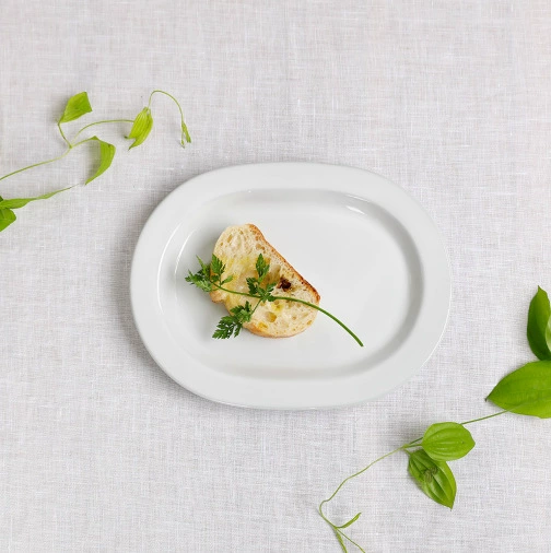 White Sushi Plate tableware view 3