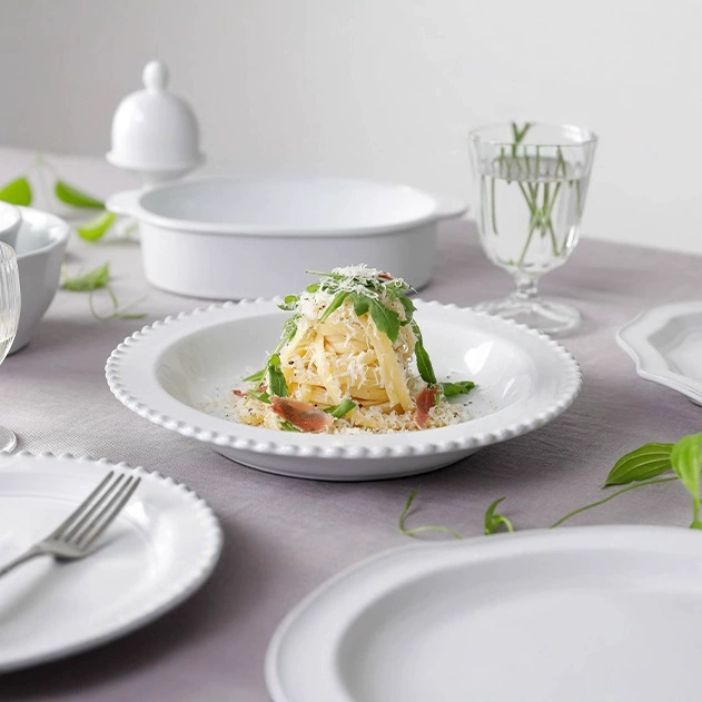 White Ceramic Plate
