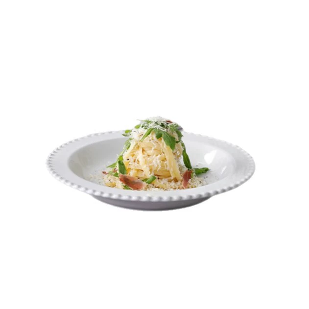 White Ceramic Plate tableware view 5