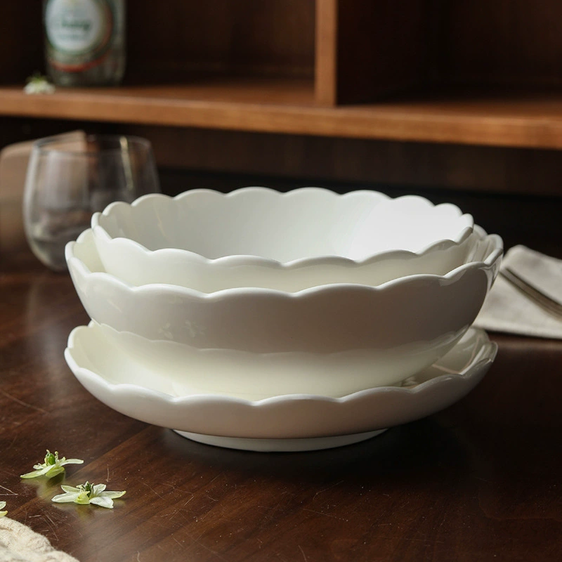 Cream Lace Bowl tableware view 4