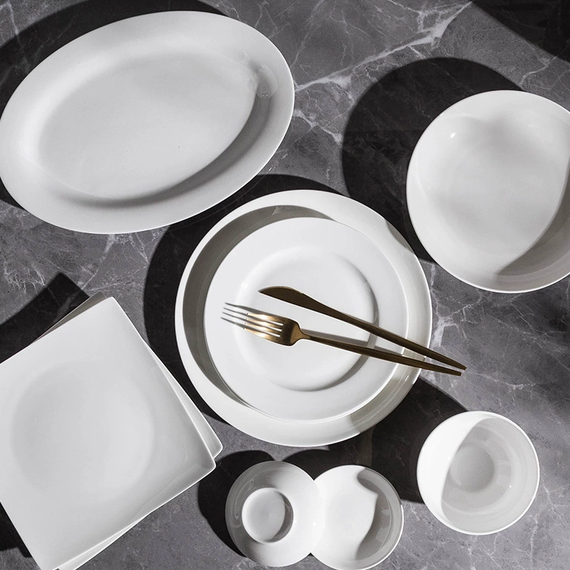 Solid Color Porcelain Dinnerware Set tableware view 2