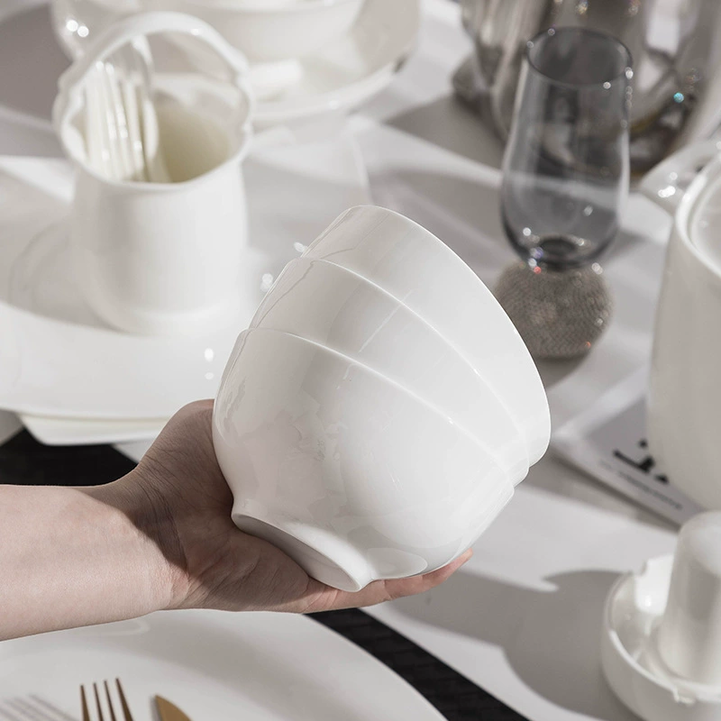 Solid Color Porcelain Dinnerware Set tableware view 3