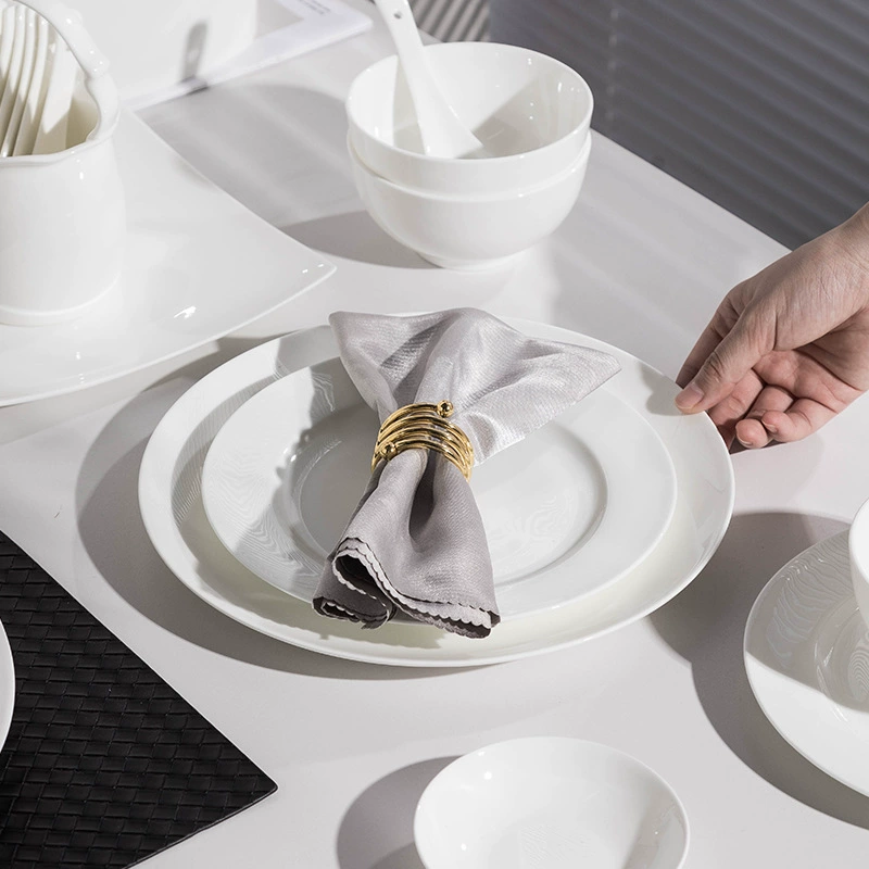 Solid Color Porcelain Dinnerware Set tableware view 4