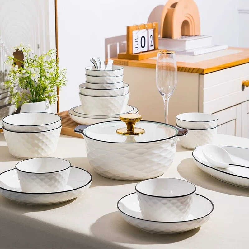 Porcelain Dinnerware Set tableware view 3