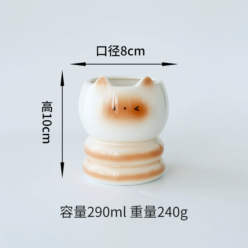 칫솔 홀더 포함 도자기 텀블러 세트 tableware view 7
